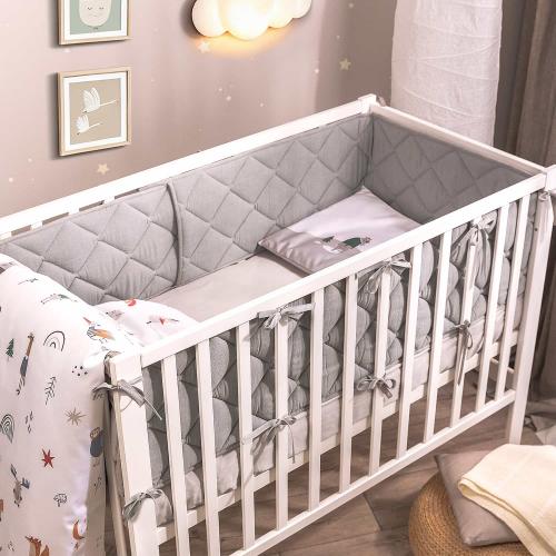 Бортик Perina Slim СБ.120-SM.06 (Серый) (стеганый бортик)