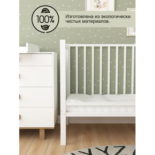 Комплект кроватка + матрас Plitex Eco Dream 3190111/2 Белый