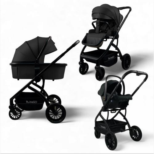 Детская коляска Bubago LOTTA 3in1 арт. BG 150-1 Черный