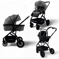Детская коляска Bubago LOTTA 3in1 арт. BG 150-3 Серый