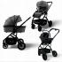 Детская коляска Bubago LOTTA 3in1 арт. BG 150-3 Серый