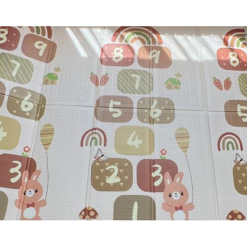 Детский коврик двухсторонний в сумке 2х1,8 м Мишки - Цифры (термоковрик)