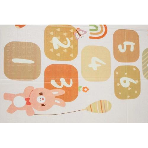 Детский коврик двухсторонний в сумке 2х1,8 м Мишки - Цифры (термоковрик)