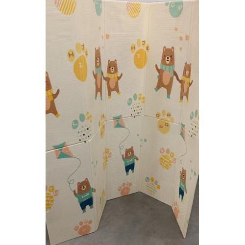 Детский коврик двухсторонний в сумке 2х1,8 м Мишки - Цифры (термоковрик)