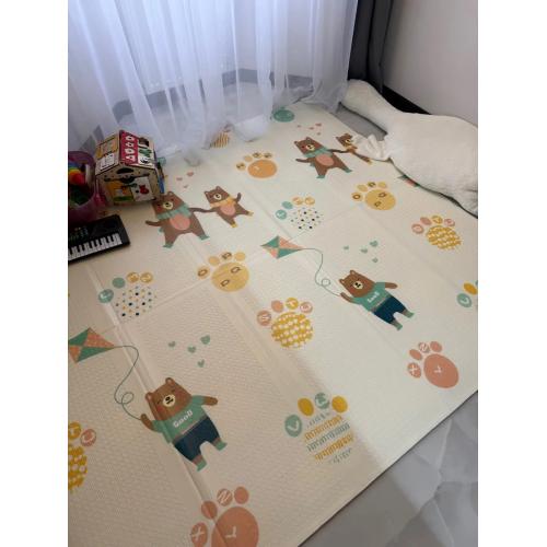 Детский коврик двухсторонний в сумке 2х1,8 м Мишки - Цифры (термоковрик)