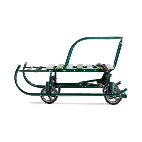 Санки детские Ника Тимка 6 Универсал зеленый лак Т6У/З2 (увеличенное пос. место)