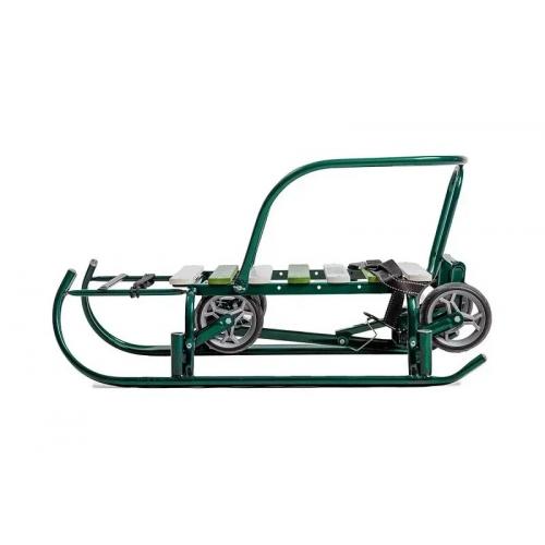 Санки детские Ника Тимка 6 Универсал зеленый лак Т6У/З2 (увеличенное пос. место)