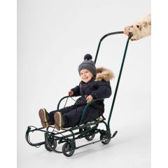 Санки детские Ника Тимка 6 Универсал зеленый лак Т6У/З2 (увеличенное пос. место)