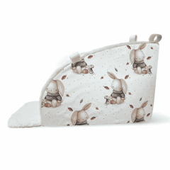 Матрасик в санки СМ BG 146-4 (зайки) мягкий