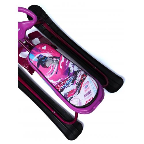 Снегокат Ника СНК slalom (сиреневый каркас) СНК/SL