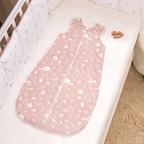 Конверт для новорождённого Perina Soft Cotton (Форест розовый) Спальный мешок