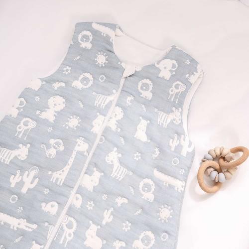 Конверт для новорождённого Perina Soft Cotton (Зверюшки голубые) Спальный мешок