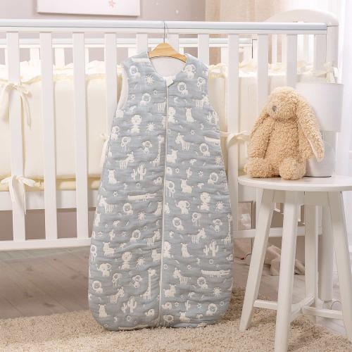 Конверт для новорождённого Perina Soft Cotton (Зверюшки голубые) Спальный мешок