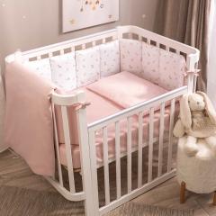 Комплект в кроватку Perina Sleepy Una КПБ3.1-UNA.07 (Розовый)