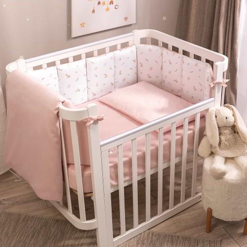 Комплект в кроватку Perina Sleepy Una КПБ3.1-UNA.07 (Розовый)