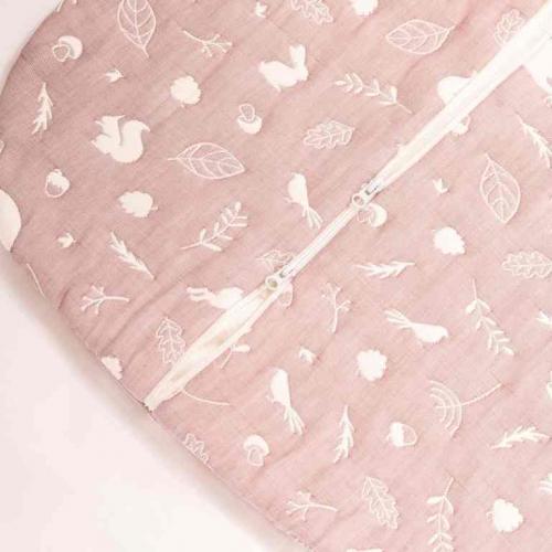 Конверт для новорождённого Perina Soft Cotton (Форест розовый) Спальный мешок