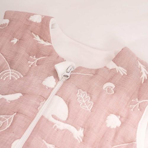 Конверт для новорождённого Perina Soft Cotton (Форест розовый) Спальный мешок