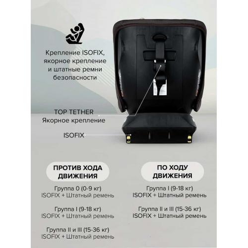 Автокресло Pituso Weby black/черный (0-36 кг) 966i-Beige