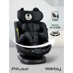 Автокресло Pituso Weby black/черный (0-36 кг) 966i-Black