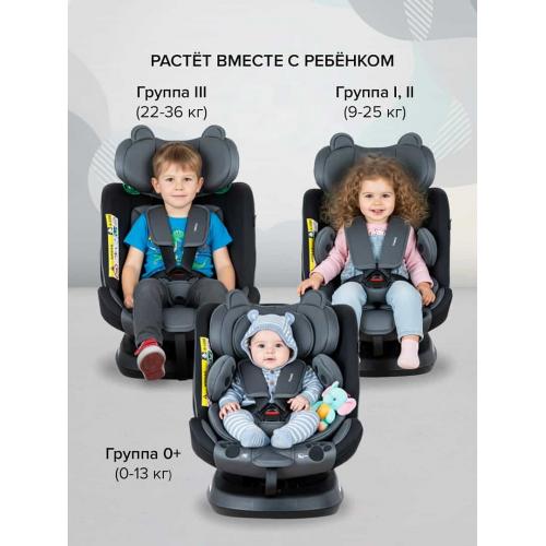 Автокресло Pituso Weby grey/серый (0-36 кг) 966i-Grey