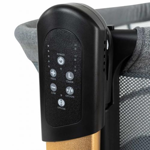 Колыбель PITUSO Denia маятник + колёса / PD-C03-Grey Dark-25 (темно-серый)