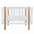 Кроватка детская PITUSO Olivia (маятник, ящик, быстросъемная  стенка) Белый-Бук