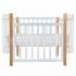 Кроватка детская PITUSO Olivia (маятник, ящик, быстросъемная  стенка) Белый-Бук