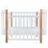 Кроватка детская PITUSO Olivia (маятник, ящик, быстросъемная  стенка) Белый-Бук