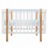 Кроватка детская PITUSO Olivia (маятник, ящик, быстросъемная  стенка) Белый-Бук