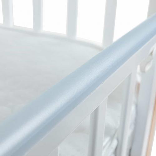 Кроватка детская PITUSO Olivia (маятник, ящик, быстросъемная  стенка) Белый-Бук