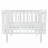 Кроватка детская PITUSO Olivia (маятник, ящик, быстросъемная  стенка) Белый-белый / Pit-101