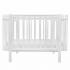Кроватка детская PITUSO Olivia (маятник, ящик, быстросъемная  стенка) Белый-белый / Pit-101