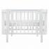 Кроватка детская PITUSO Olivia (маятник, ящик, быстросъемная  стенка) Белый-белый / Pit-101