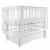 Кроватка детская PITUSO Olivia (маятник, ящик, быстросъемная  стенка) Белый-белый / Pit-101