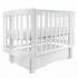 Кроватка детская PITUSO Olivia (маятник, ящик, быстросъемная  стенка) Белый-белый / Pit-101
