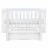 Кроватка детская PITUSO Olivia (маятник, ящик, быстросъемная  стенка) Белый-белый / Pit-101