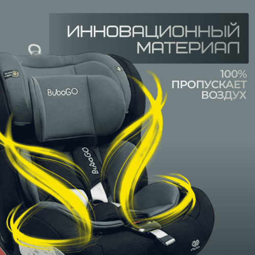 Автокресло Bubago Freet BG 178-1 Черный (0-36 кг) (Isofix, поворот 360, с упором в пол)