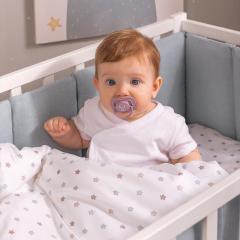 Бортик для кроватки Perina SoftCotton СК1/4-05.10 Голубой