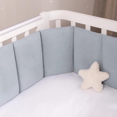 Бортик для кроватки Perina SoftCotton СК1/4-05.10 Голубой