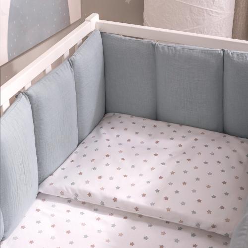 Бортик для кроватки Perina SoftCotton СК1/4-05.10 Голубой