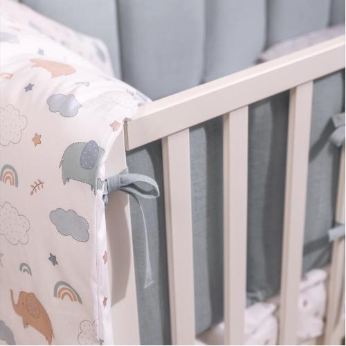 Бортик для кроватки Perina SoftCotton СК1/4-05.10 Голубой