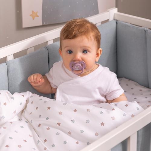 Комплект в кроватку Perina Fancy (Слоники голубые) 6 предметов