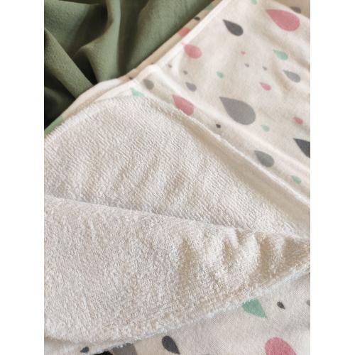 Непромокаемая многоразовая пеленка фланель 60х90 см Капельки