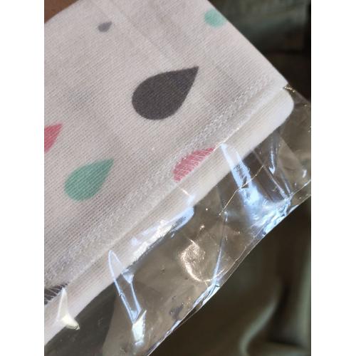 Непромокаемая многоразовая пеленка фланель 60х90 см Капельки