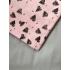 Пеленка трикотажная 90х100 см Сердечки на розовом (ТМ Пеленкино)