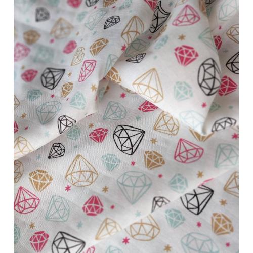 Пеленка муслиновая 80х95 см Бриллианты (ТМ Пеленкино)