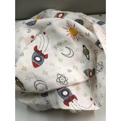 Пеленка муслиновая 80х95 см Ракеты (ТМ Пеленкино)