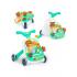 Развивающий игровой столик-тележка, ходунки HE0814 (бирюзовый)