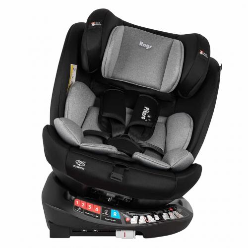 Автокресло Pituso Roys + Plus 0-36 кг IsoFix Black, grey Inlay / Черный Серый вкладыш