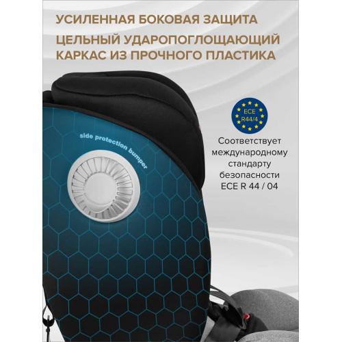 Автокресло Pituso Roys + Plus 0-36 кг IsoFix Black, grey Inlay / Черный Серый вкладыш